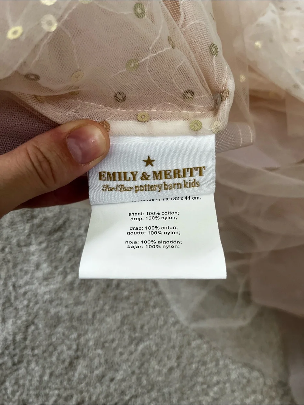 Pottery Barn elegant blush